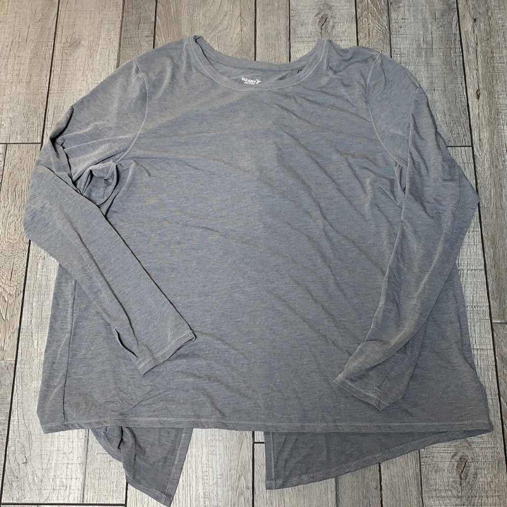 NWOT open back long sleeve